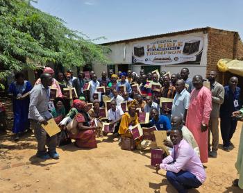 Awarding bibles and certificates after Bible study