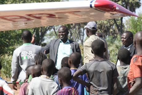 Medical team at the airstrip