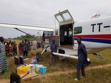 MAF plane in Tchaguine