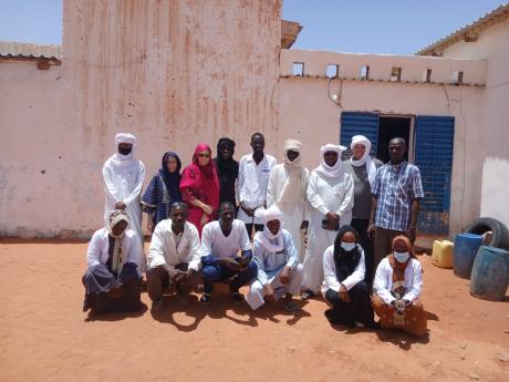 Group photo at Gouro Clinic