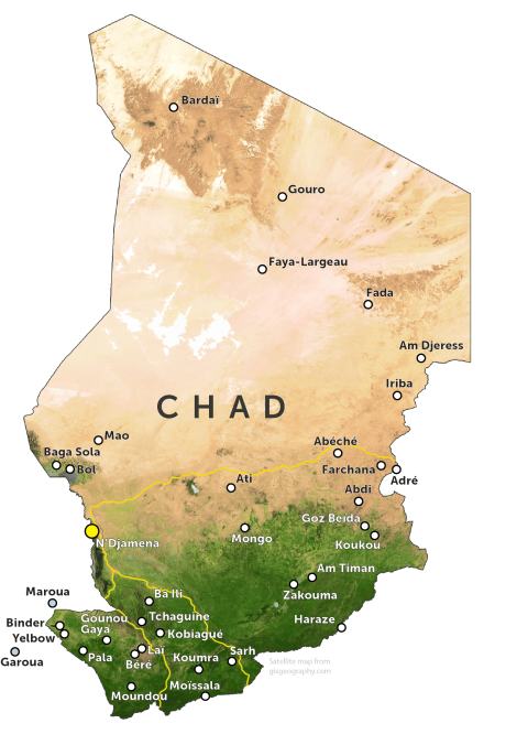 Map of Chad